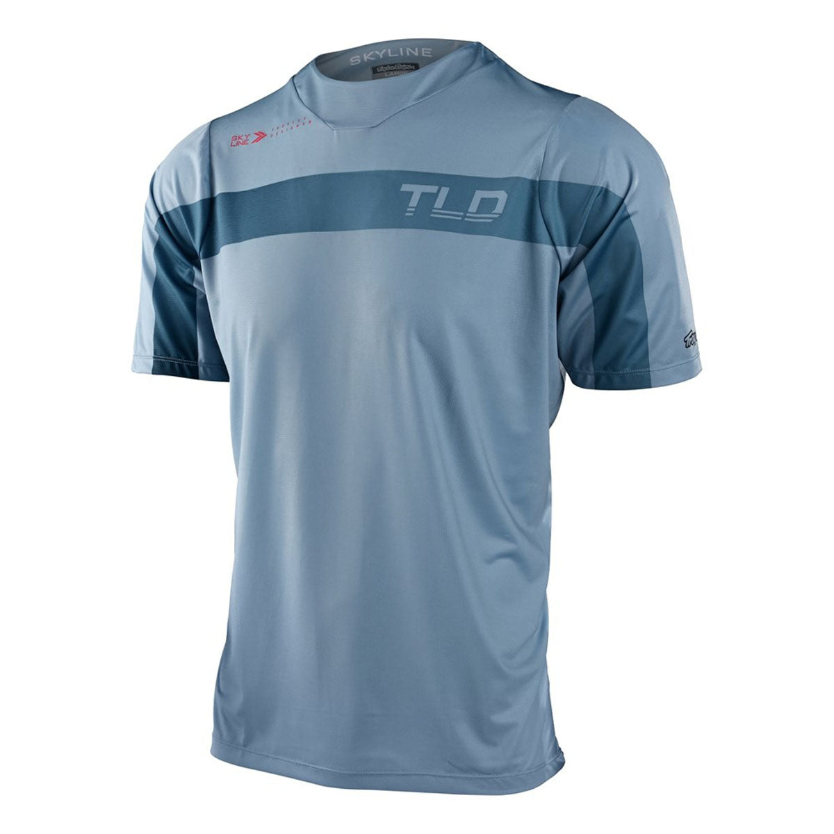 Troy Lee Designs Skyline Short Sleeve Jerseys CLOSEOUT - Jet Fuel Ice Blue / Red