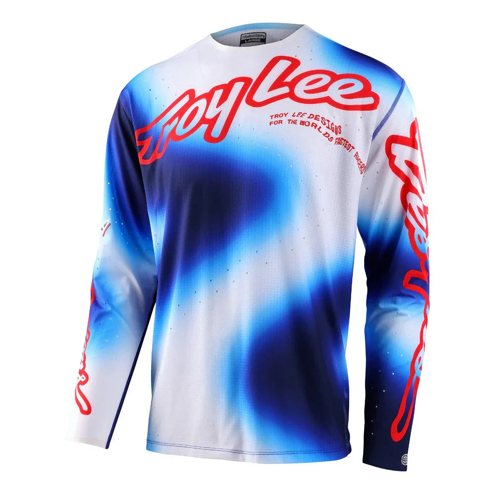 Troy Lee Designs Sprint Ultra Jerseys CLOSEOUT - Lucid White / Blue