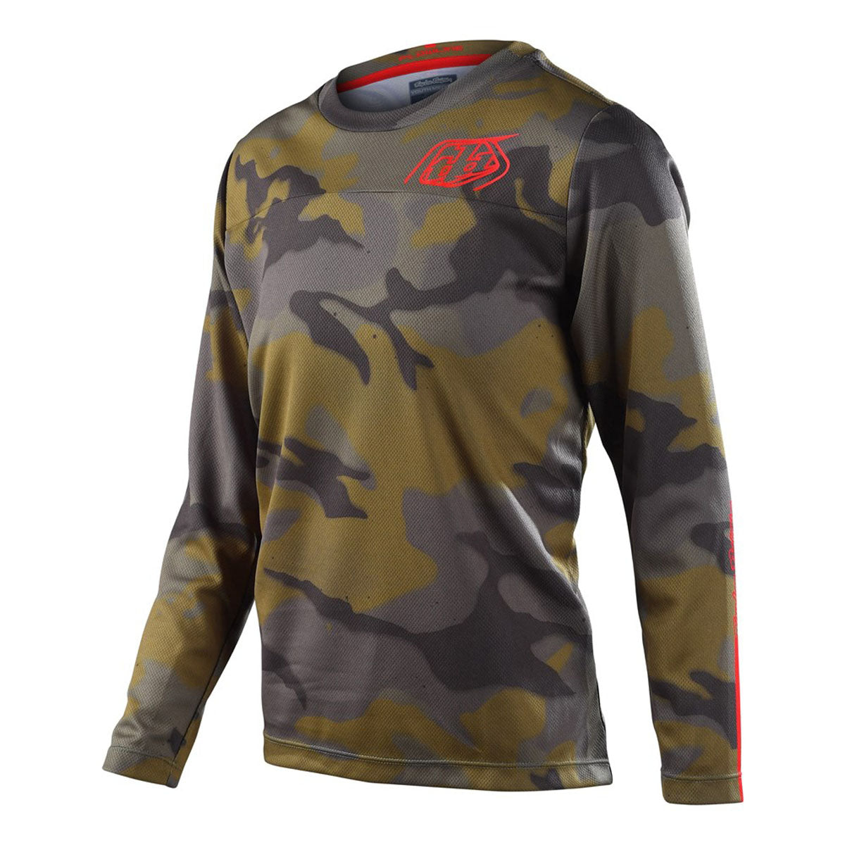 Troy Lee Designs Youth Flowline Long Sleeve Jerseys CLOSEOUT - Spray Camo Army