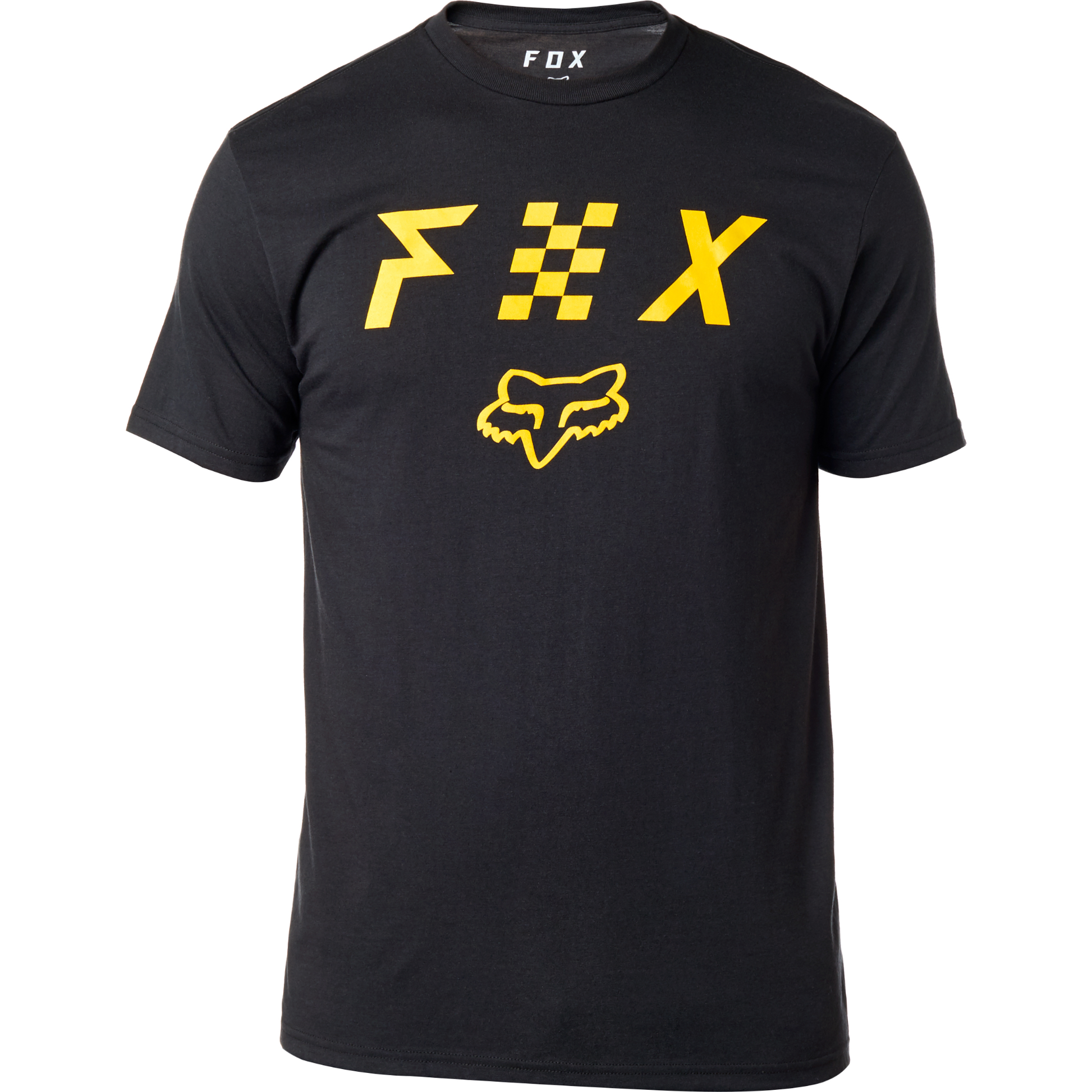 Fox Racing Avowed Tee Black/Yellow Medium - ExtremeSupply.com