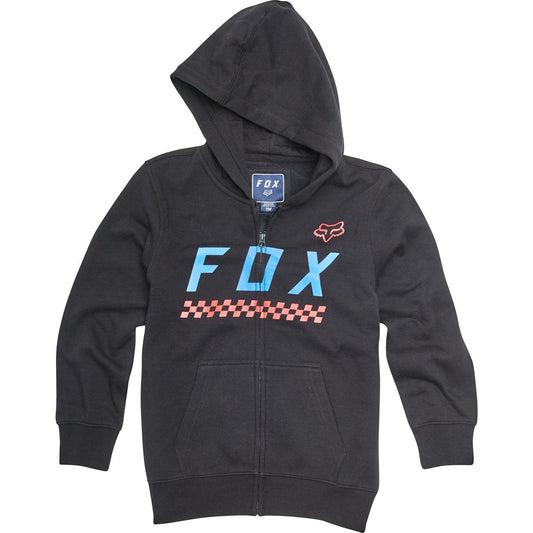 Fox Racing Youth Full Mass Zip Fleece - Black