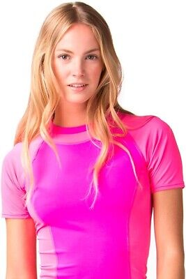 Oakley Synergy Short Sleeve Rashguard - Coral Pink