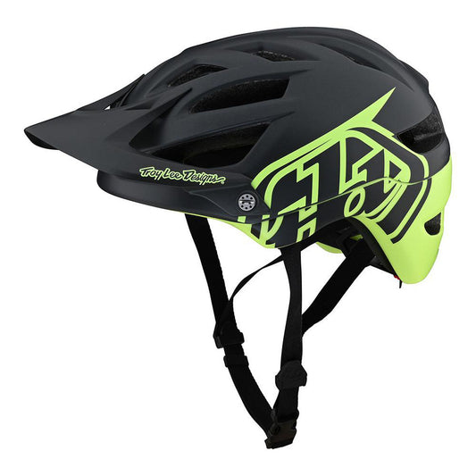 Troy Lee Designs A1 Helmet w/ MIPS (CLOSEOUT) - Classic Gray/Green