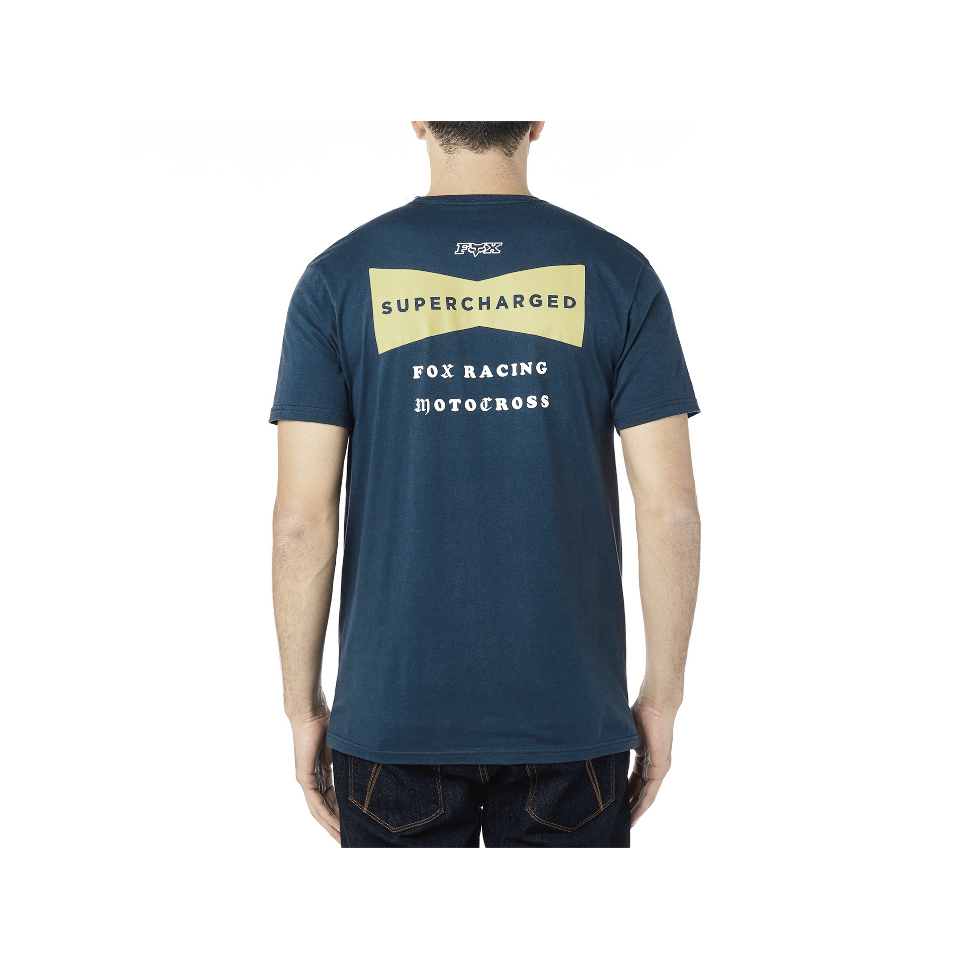 Fox Racing Supercharged Premium Tee Navy Blue Large - ExtremeSupply.com