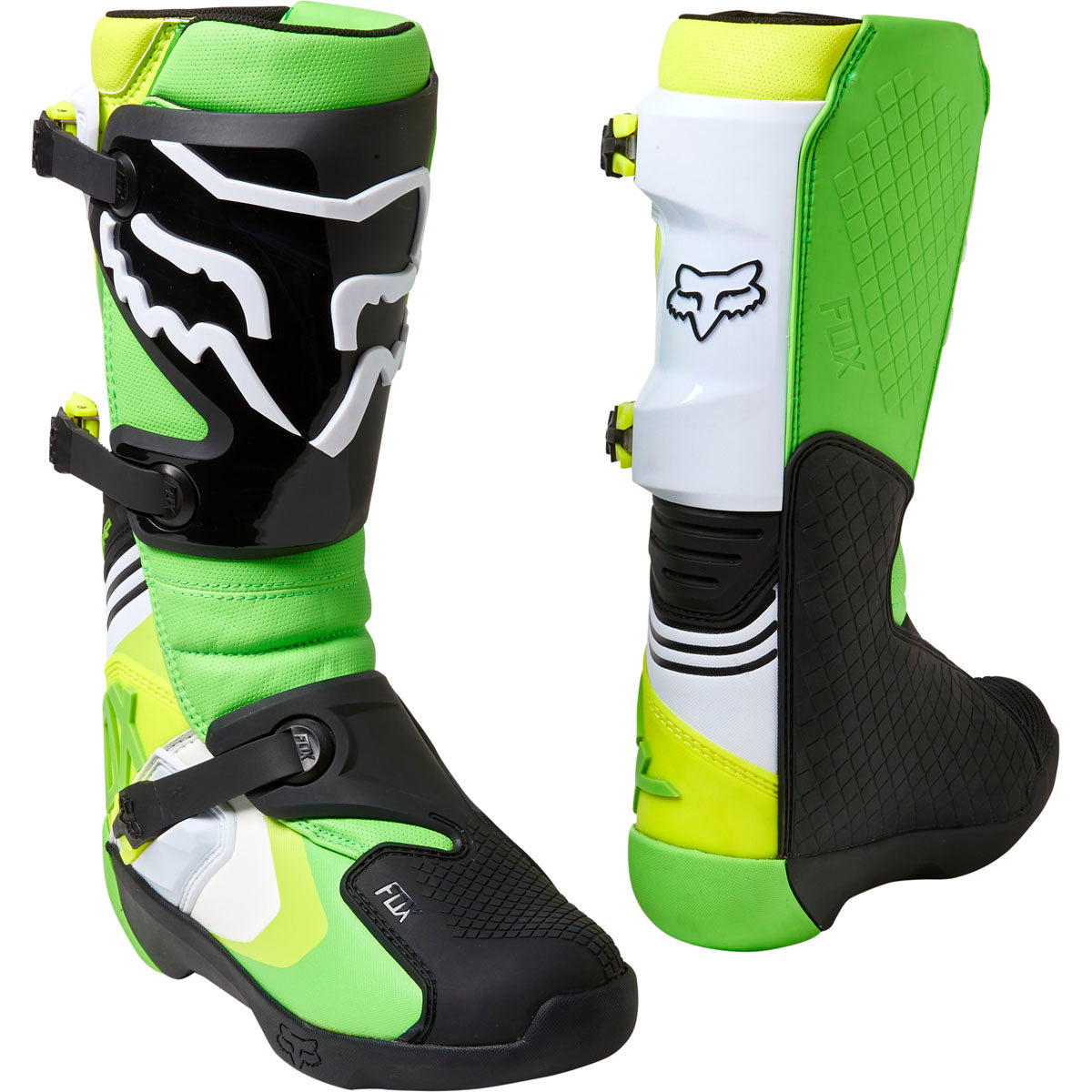Fox Racing Comp Boot - Green/Yellow