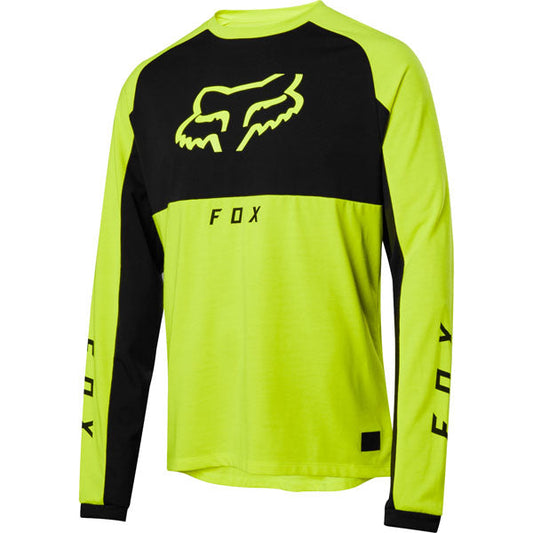 Fox Racing Ranger Dri-Release Mid Long Sleeve Jersey - Day Glo Yellow