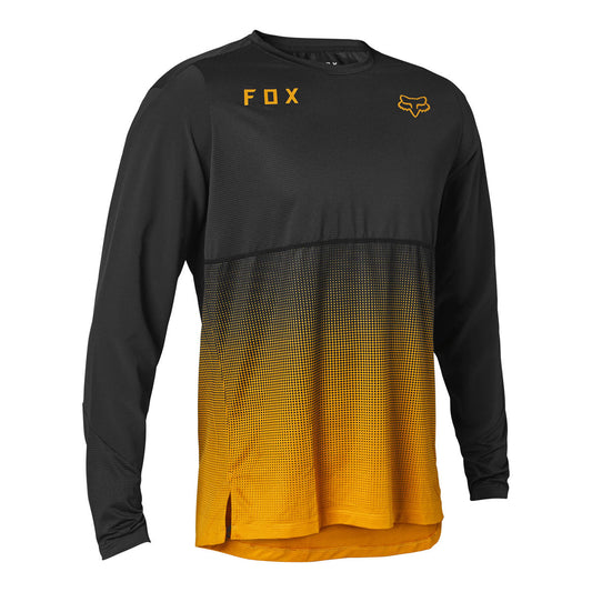 Fox Racing Flexair Long Sleeve Jersey - Black/Gold