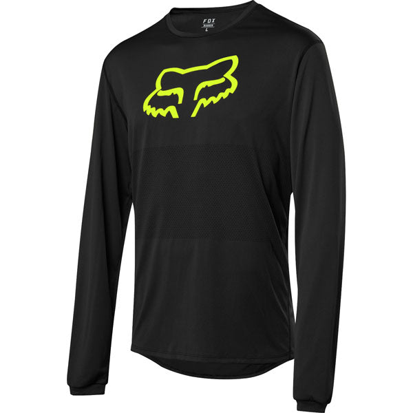 Fox Racing Ranger Long Sleeve Foxhead Jersey - Black