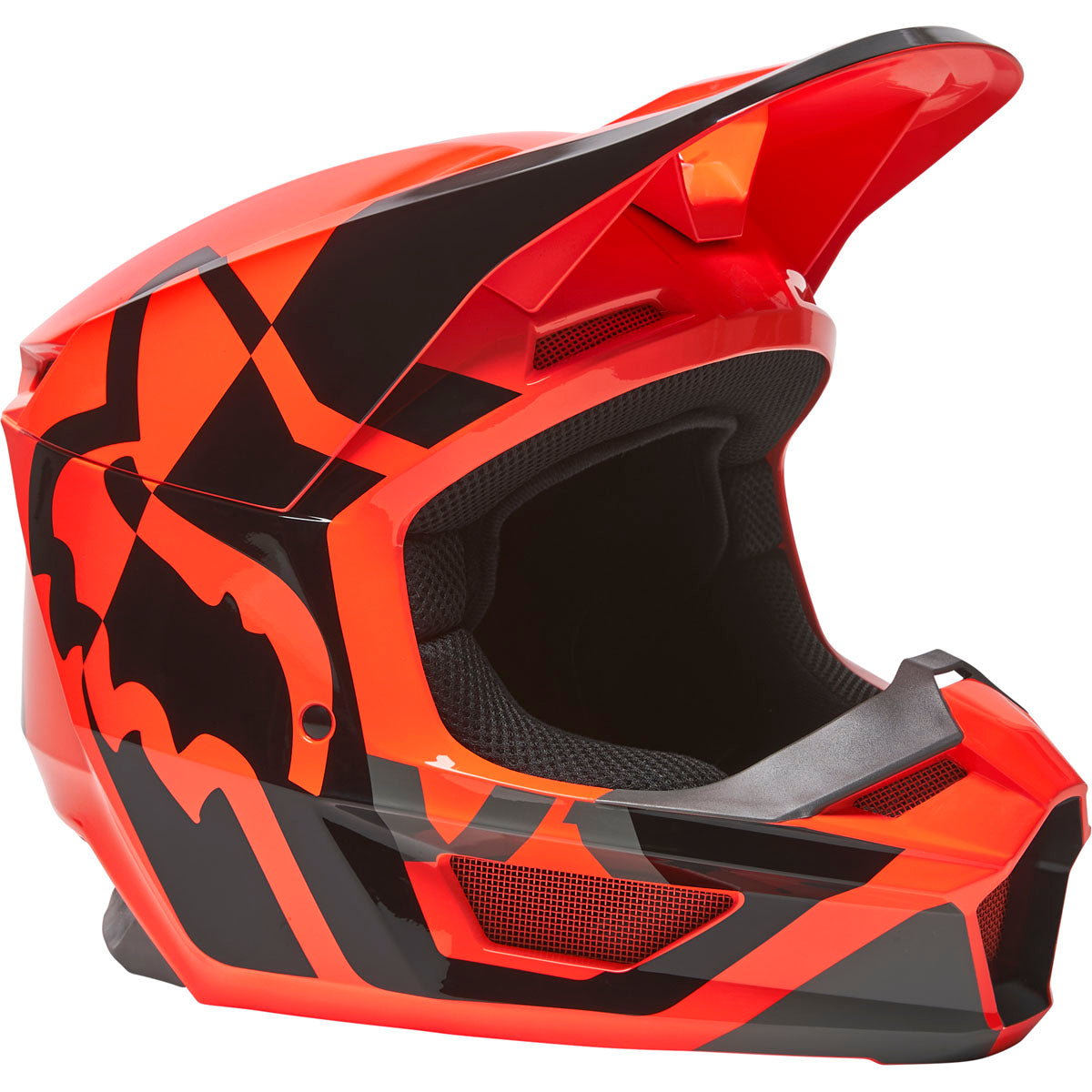 Fox Racing V1 Lux Helmet ECE - Fluorescent Orange