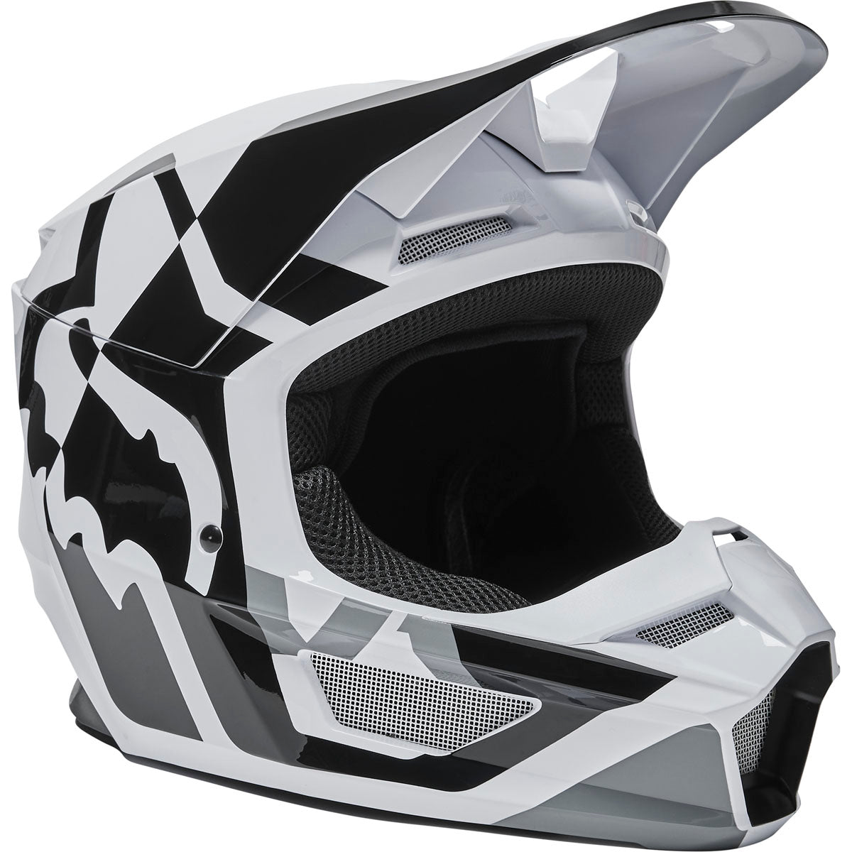 Fox Racing V1 Lux Helmet - Black/White