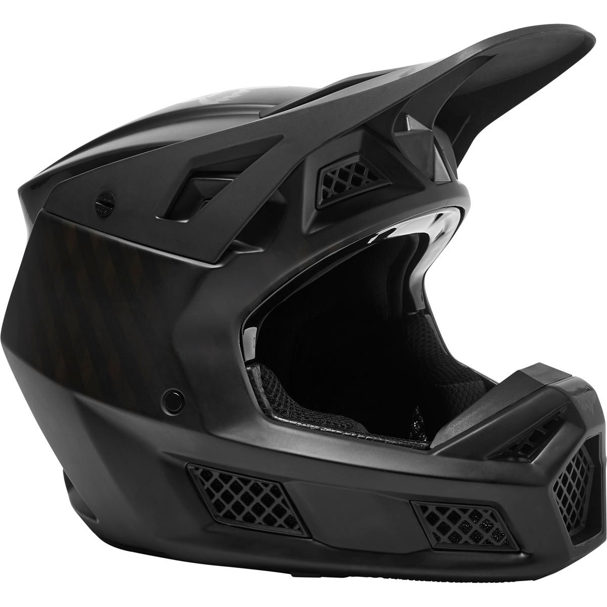 Fox Racing V3 Rs Black Carbon Helmet - Car/Black