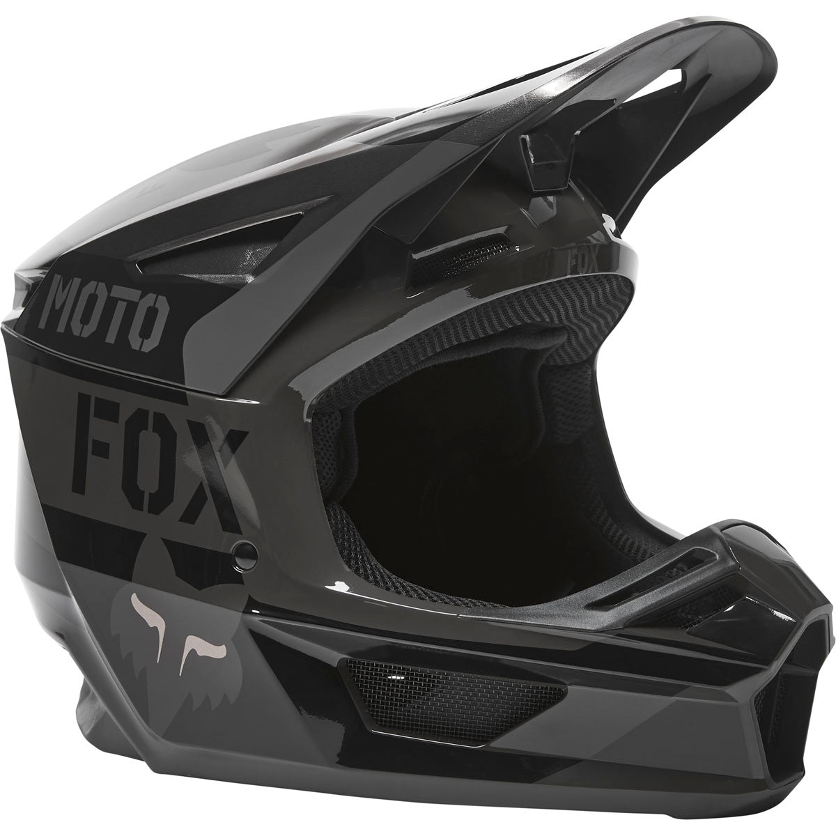 Fox Racing V2 Nobyl Black Helmet ECE - Black