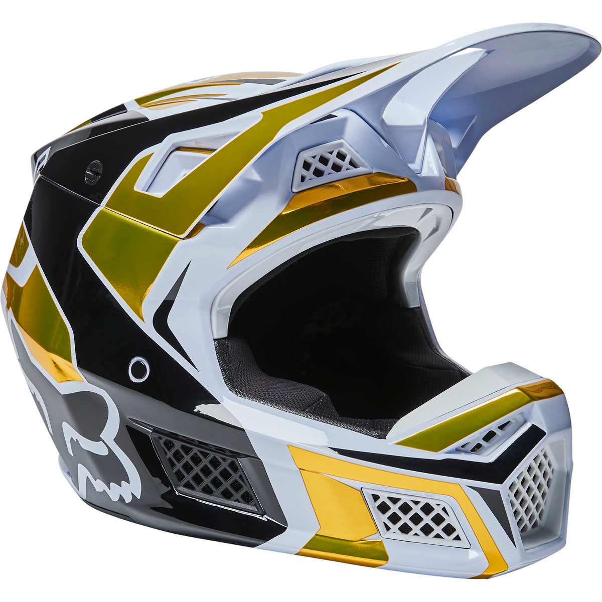 Fox Racing V3 Rs Mirer Helmet ECE - White/Black