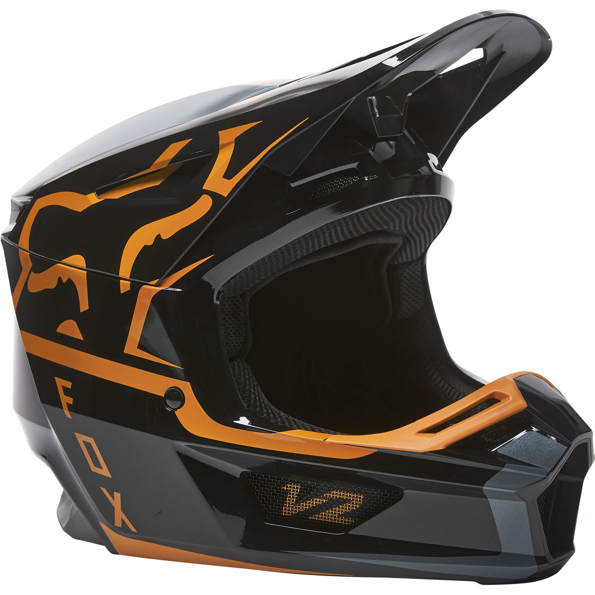Fox Racing V2 Merz Helmet - Black/Gold