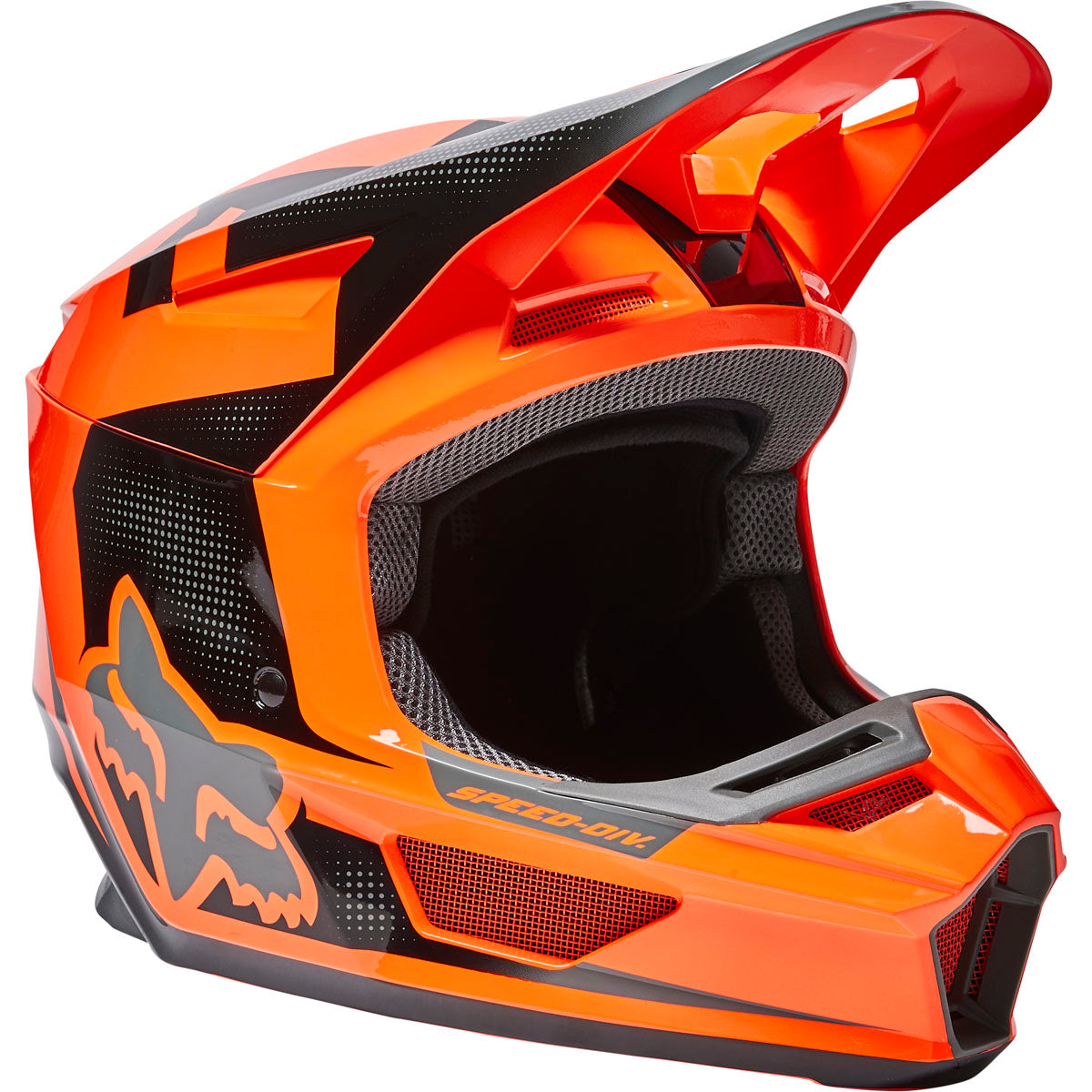 Fox Racing V2 Dier Helmet - Fluorescent Orange