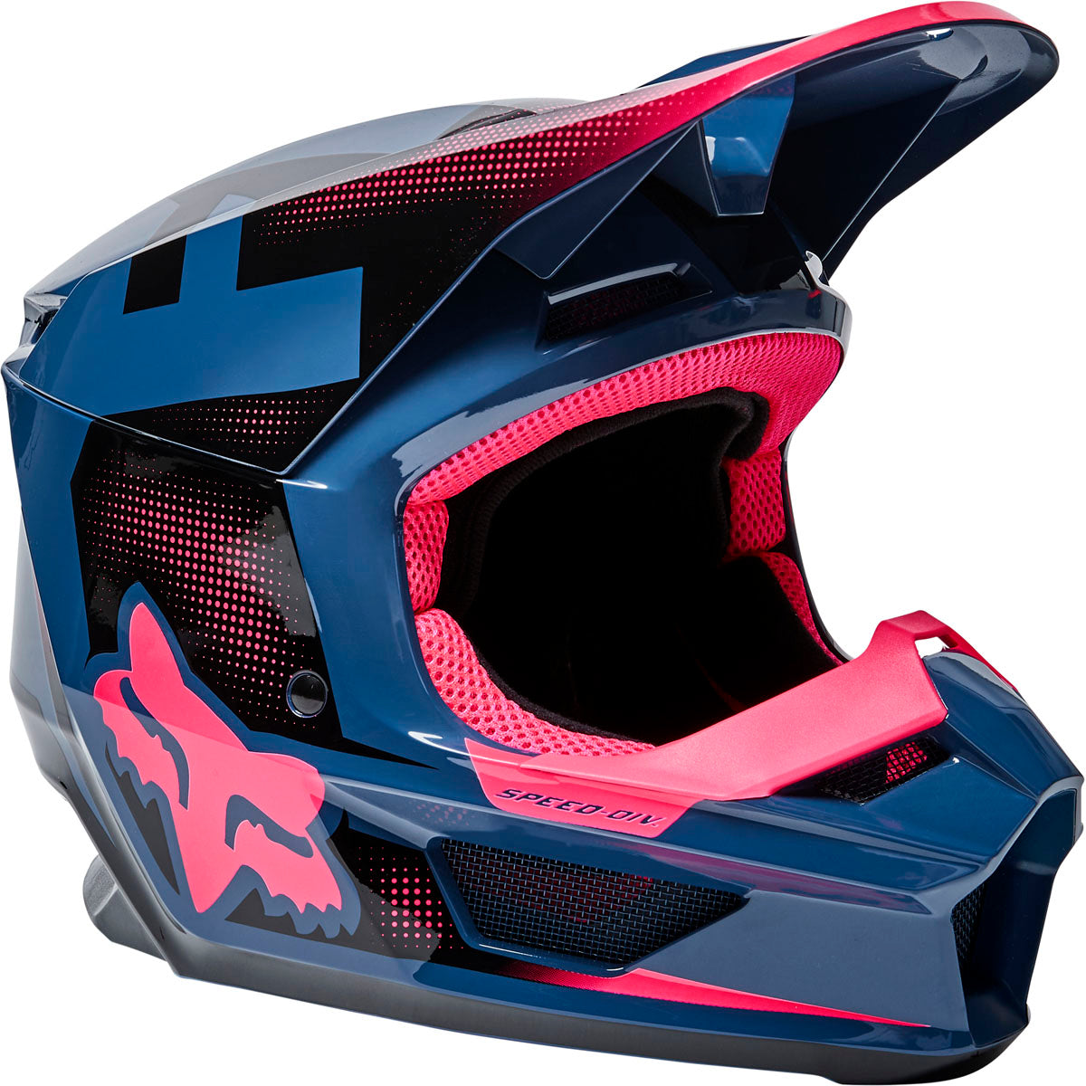 Fox Racing Youth V1 Dier Helmet - Dark Indo
