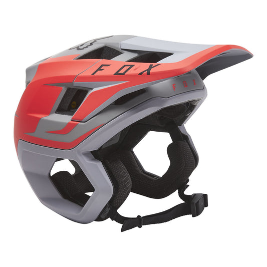 Fox Racing Dropframe Pro Helmet Sideswipe - Light Grey
