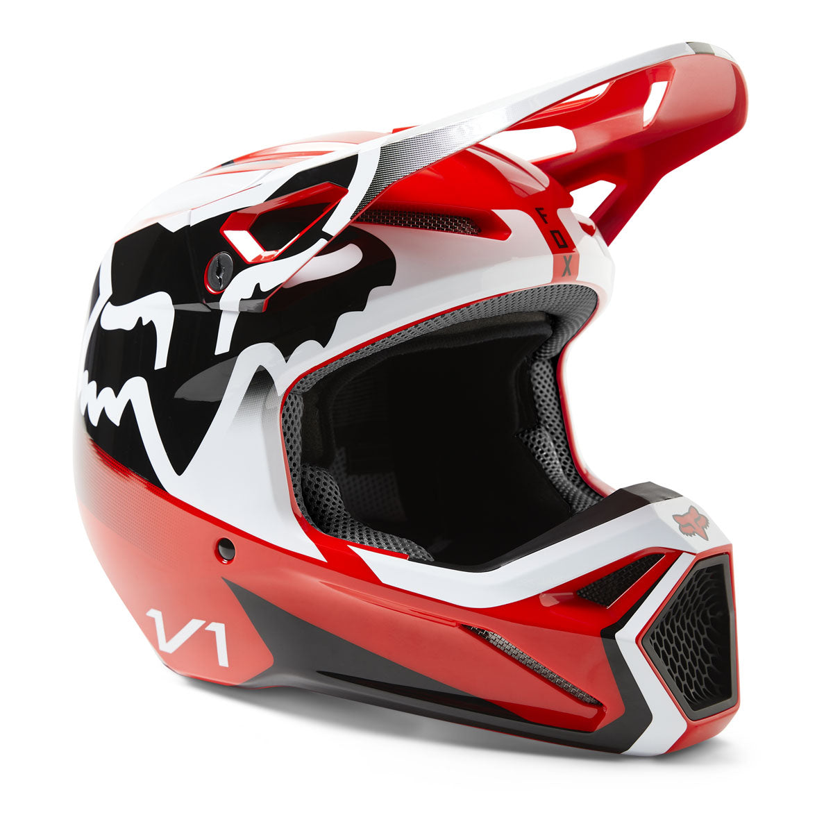 Fox Racing V1 Leed Helmet - Flo Red