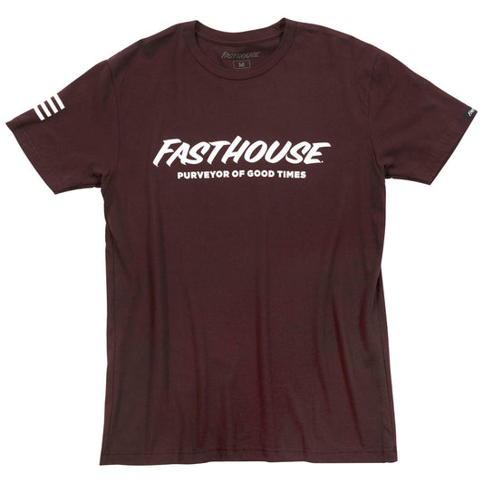 Fasthouse Logo Tee - Oxblood