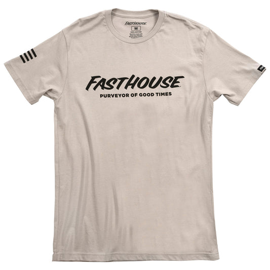 Fasthouse Logo Tee Light - Gray