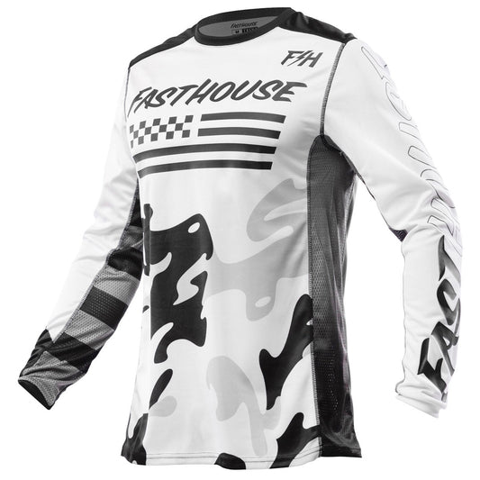 Fasthouse Grindhouse Riot Jersey - White/Black