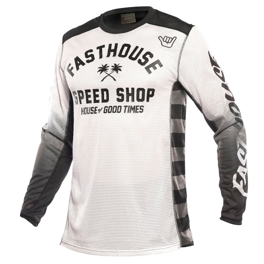 Fasthouse Ac Grindhouse Ash Jersey - White/Black