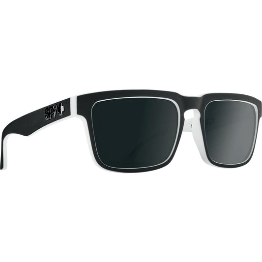 Spy Helm Polarized Sunglasses - Whitewall / Gray Green Polar w/ Black Spectra Mirror