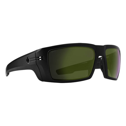 Spy Rebar Ansi Polarized Sunglasses - Matte Black / Happy Bronze Polar Olive Spectra Mirror