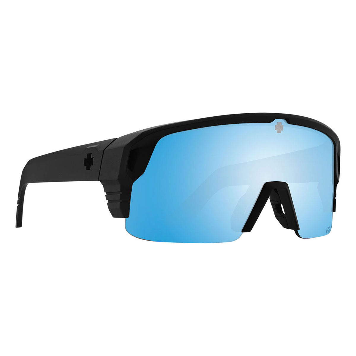 Spy Monolith 5050 Polarized Sunglasses - Matte Black / Happy Boost Polar Ice Blue Mirror