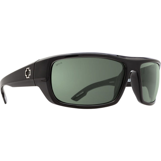 Spy Bounty Polarized Sunglasses - Black ANSI RX / Happy Grey/Green Polar