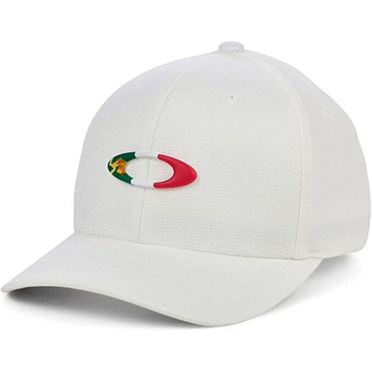Oakley TinCan Mexico Flag Flexfit Hat - White