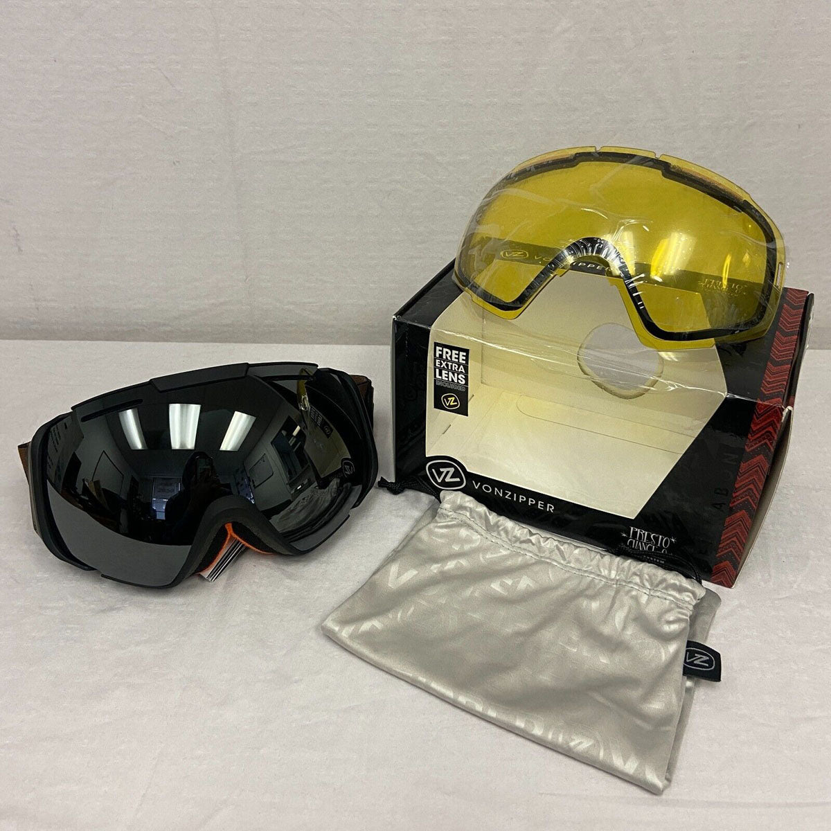 VonZipper El Kabong Snow Goggles - Black Satin Camo / Black Chrome Lens (OPEN-BOX)