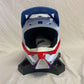 Shift Label Whit3 Helmet Bic White / Red / Blue Youth Large (Open Box) - ExtremeSupply.com