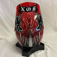Fox Racing V3 Pilot Steel Faith Helmet Silver / Red Medium (Open Box) - ExtremeSupply.com