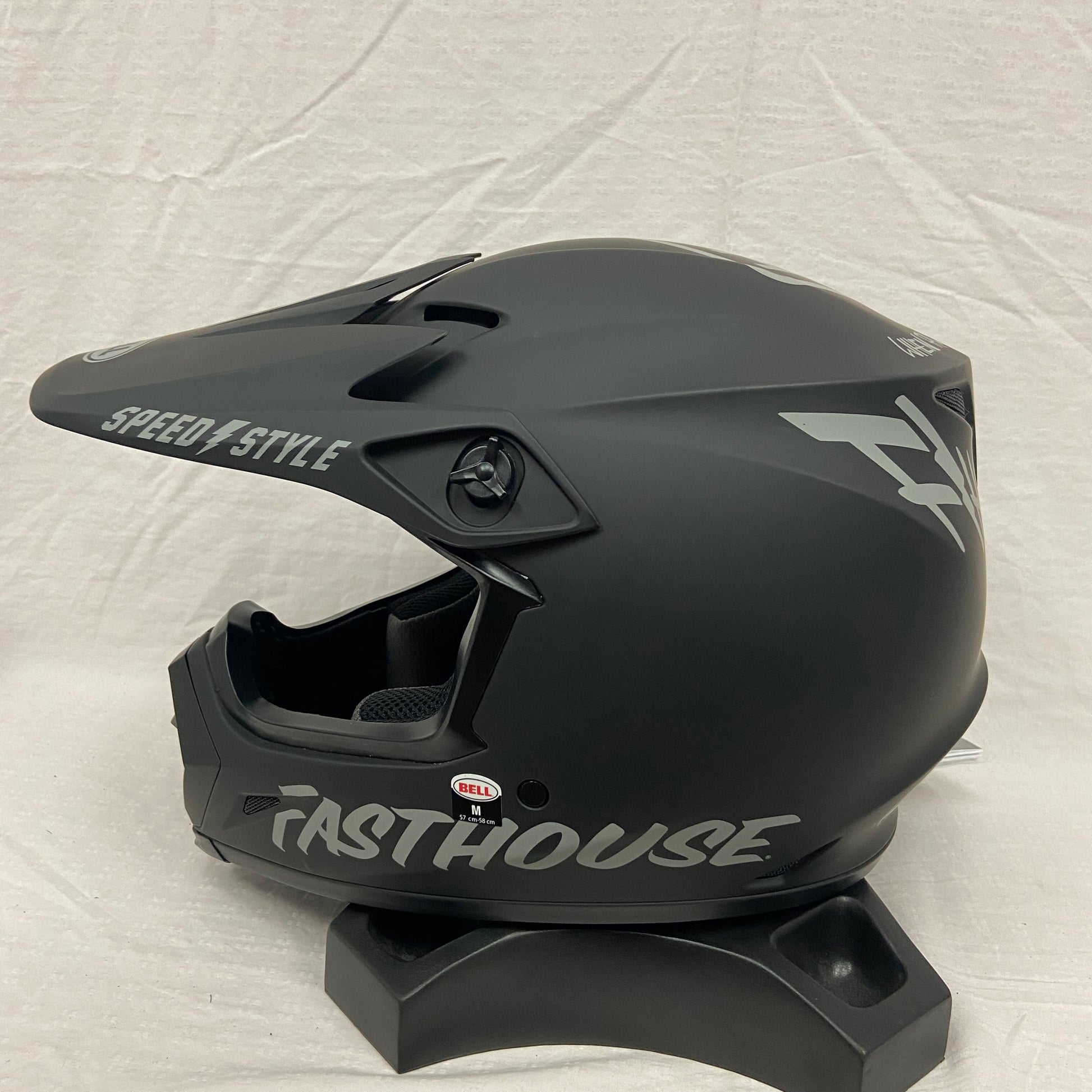 Bell MX-9 MIPS Helmet Fasthouse Matte Black/Grey Medium (Open Box) - ExtremeSupply.com