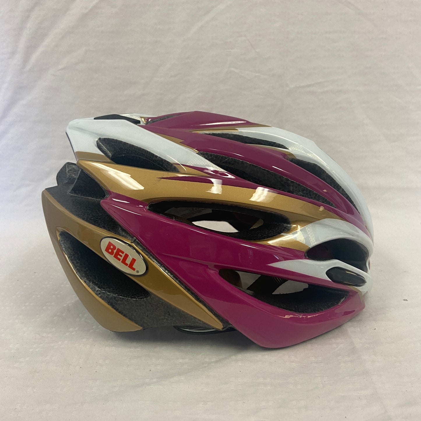 Bell Array Road Helmet Fuchsia / Gold Small (Open Box) - ExtremeSupply.com