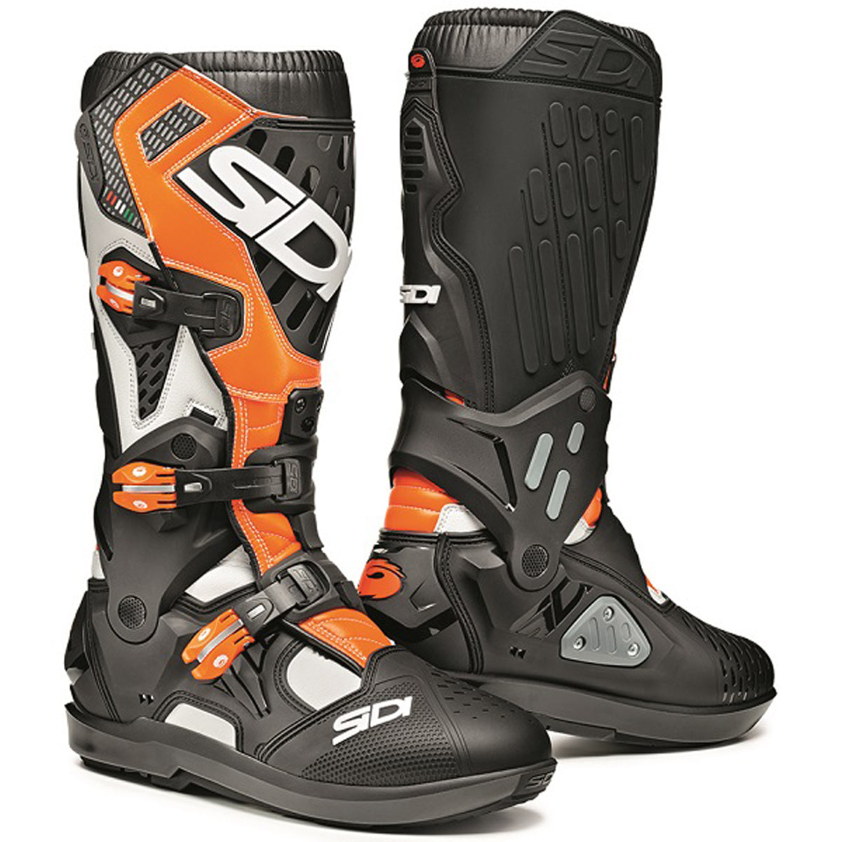 Sidi Atojo SRS Boots - White/Black/Fluo Orange