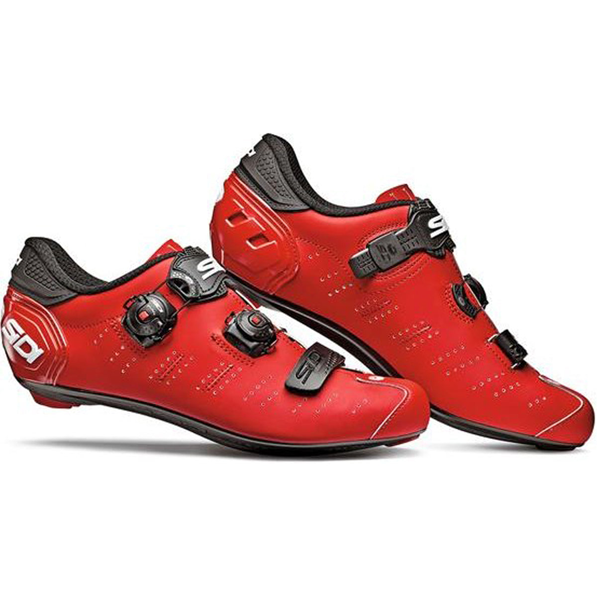 Sidi Ergo 5 Road Bicycle Shoes (CLOSEOUT) - Matte Red/Black