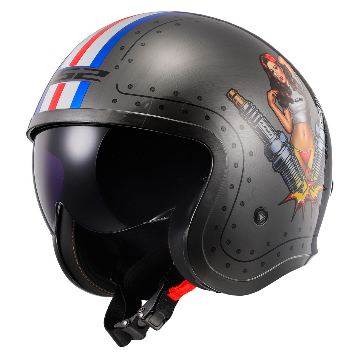 LS2 Spitfire Spark Helmet