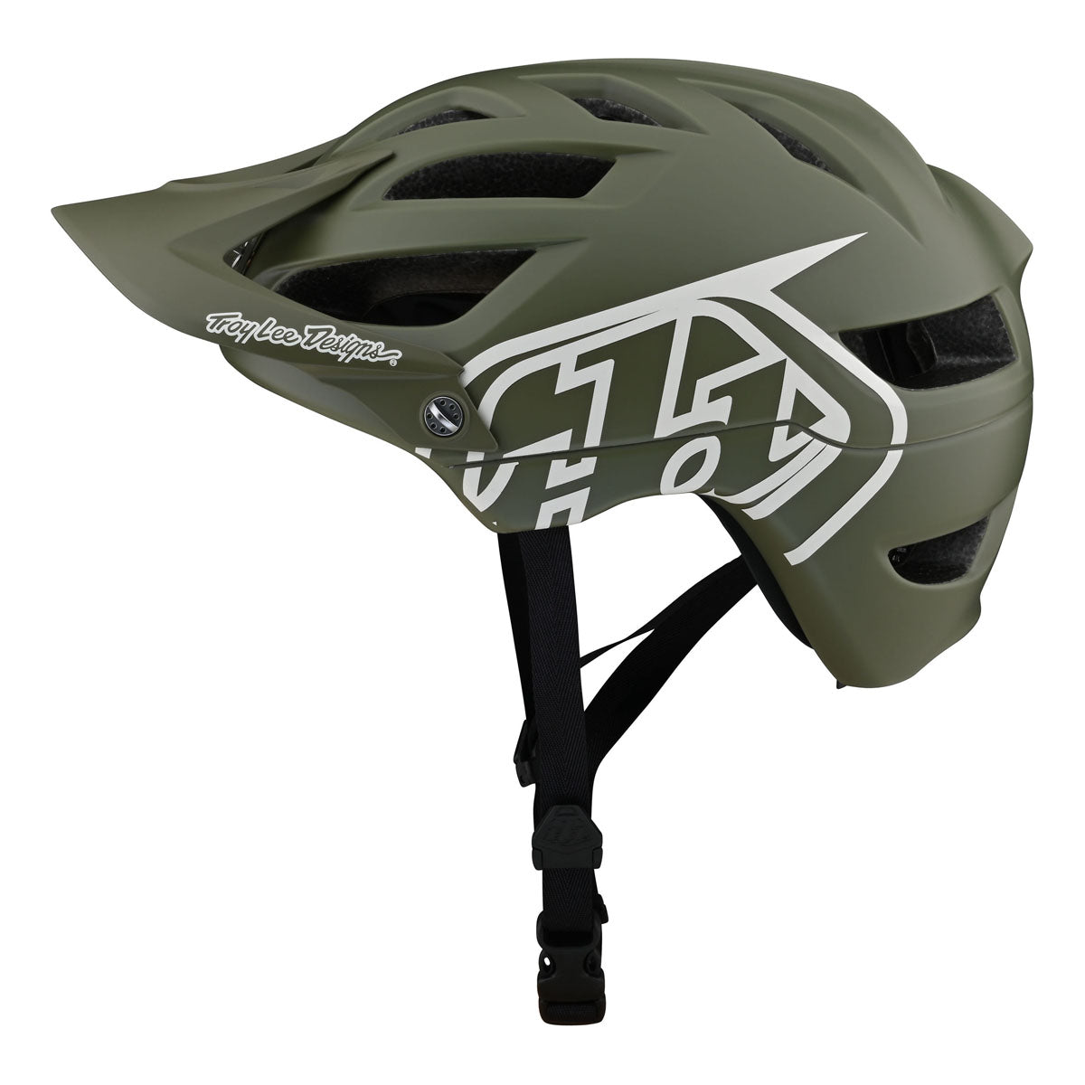 Troy Lee Designs A1 Helmet (CLOSEOUT) - Drone Steel Green