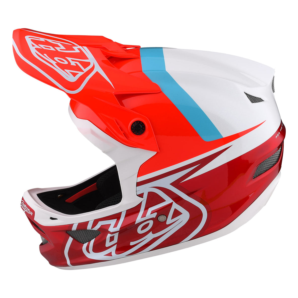 Troy Lee Designs D3 Fiberlite Helmet - Slant Red
