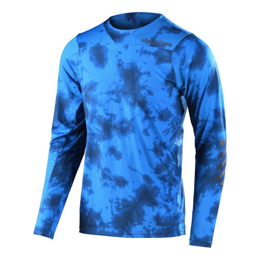 Troy Lee Designs Skyline Long Sleeve Jersey (CLOSEOUT) - Tie Dye Slate Blue