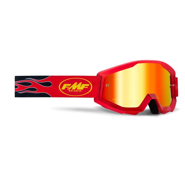 FMF Powercore Youth Flame Goggle w/ Mirrored Lens - ExtremeSupply.com