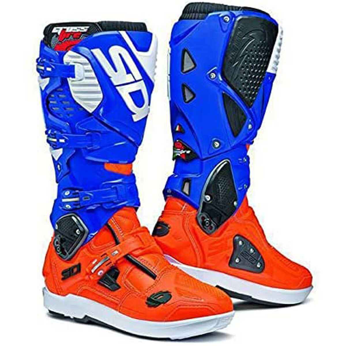 Sidi Crossfire 3 SRS Boots - Fluorescent Orange/Blue