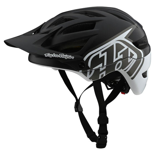 Troy Lee Designs A1 MIPS Classic Helmet (CLOSEOUT) - Black/White
