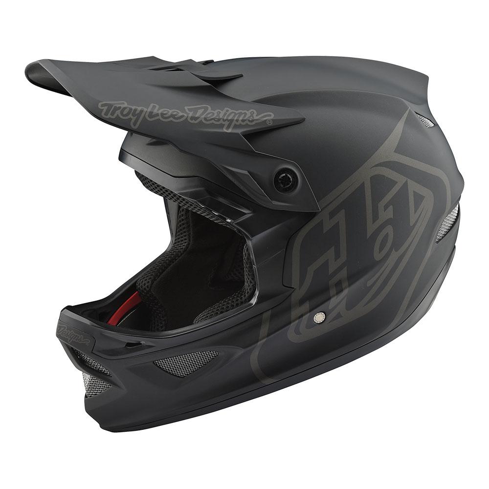 Troy Lee Designs D3 Fiberlite Mono Helmet - Black